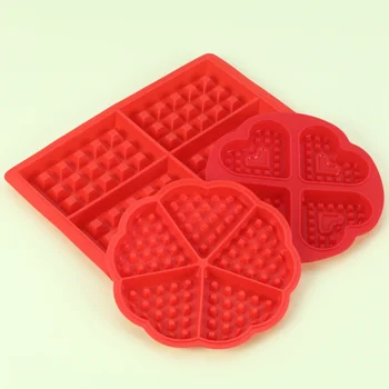 

DIY Silicone Waffle Molds Maker Pan Cake Microwave Baking Cookie Mold Muffin Bakeware Cooking Tool Kitchen Accessories Supplies