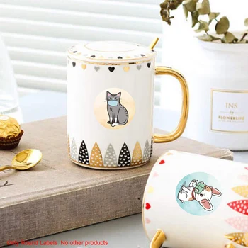 

500pcs 1inch Office School Roll Gift Wrapping Cartoon Animals Self Adhesive Party Favors Scrapbooking DIY Craft Round Labels