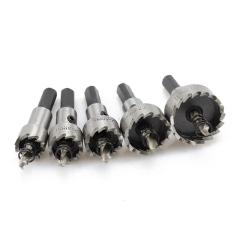

Yalku 16-30mm HSS Metal Open Hole Drill Bit Set High Speed Steel Metal Drill Bit Set 16mm 18.5mm 20mm 25mm 30mm