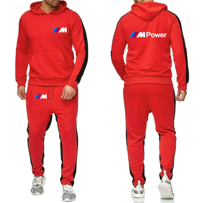 New Men's Tracksuit with BMW M logo M Sport 2piece set