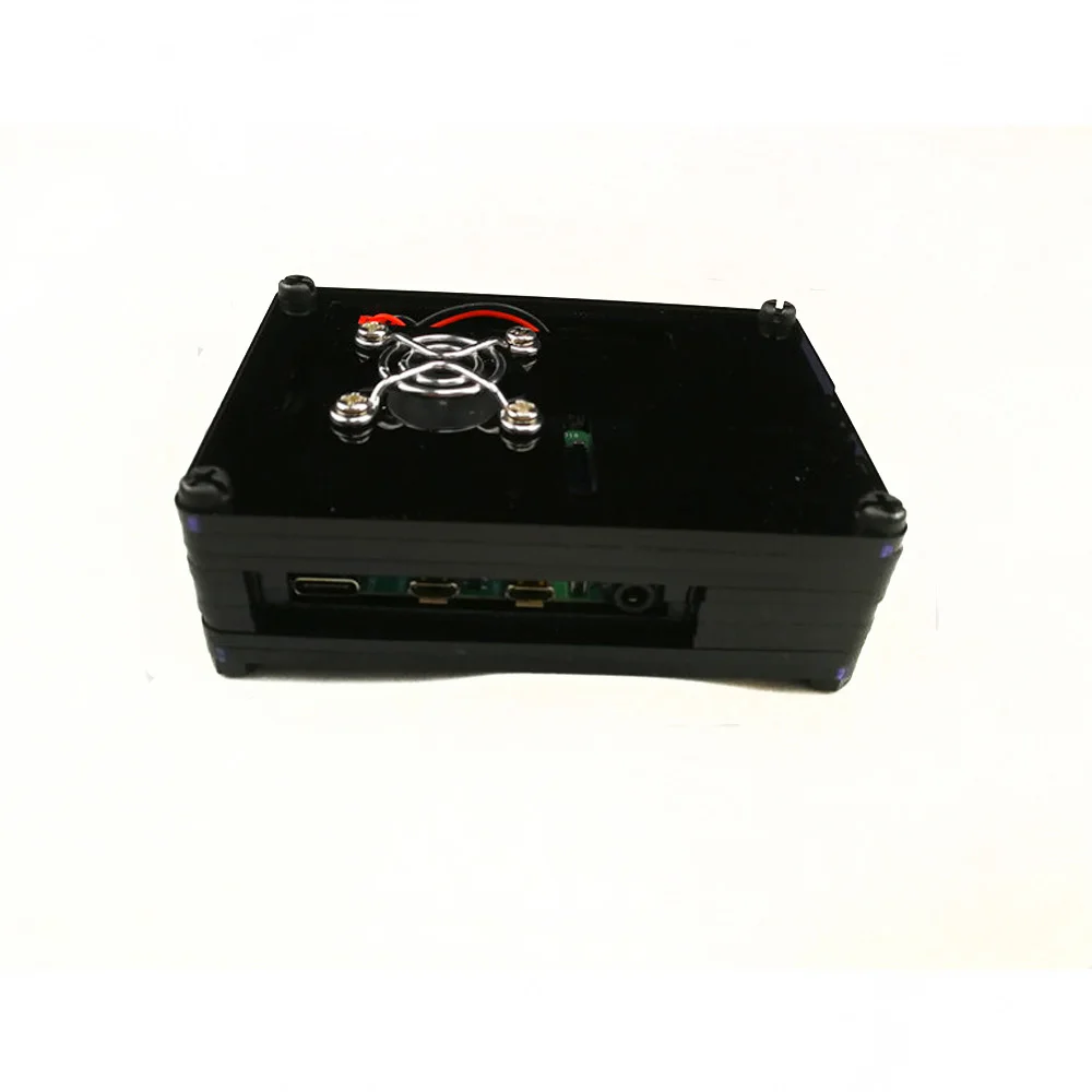 with cooling fan Для Raspberry Pi 4 Чехол акриловый 9 слоев корпус многоцветная Крышка корпуса для Raspberri Pi 4 Модель B - Цвет: with cooling fan