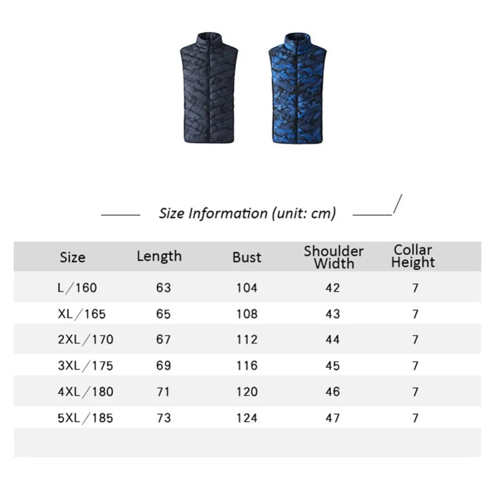 Мужской и женский жилет с электрическим подогревом, зимний теплый жилет с подогревом, камуфляжный жилет с подогревом для рыбалки, большой размер