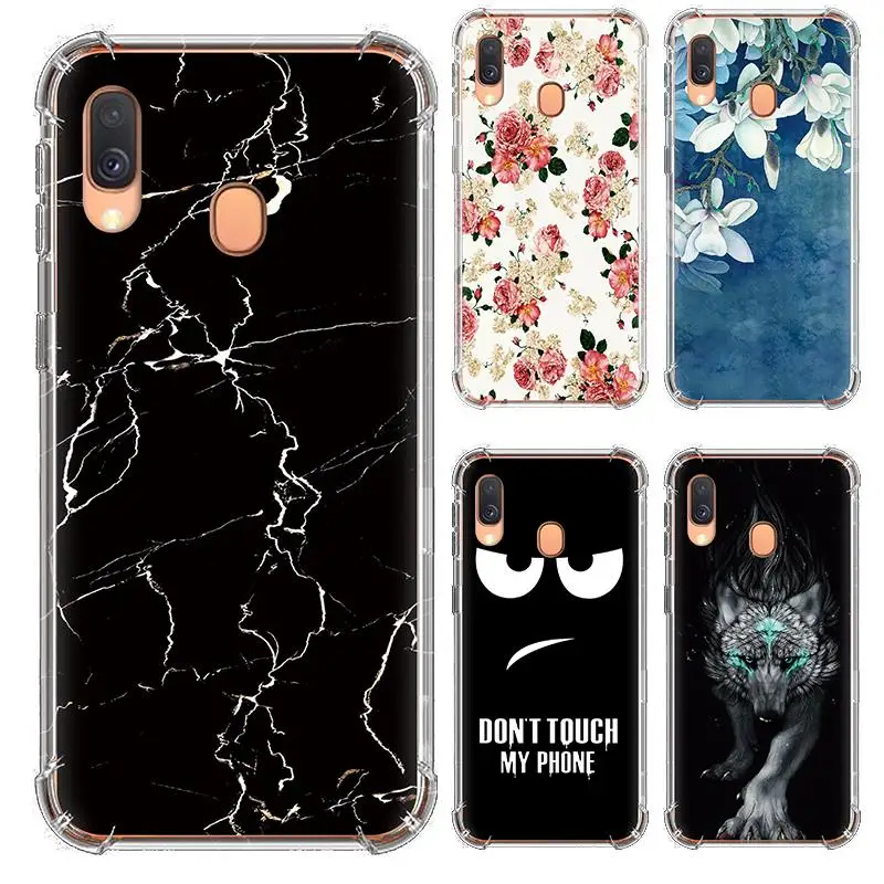 Anti-knock Back Phone Cover For Samsung A40/SM-A405FN/DS Colorful Painted TPU Design back Fashionable Silicone |