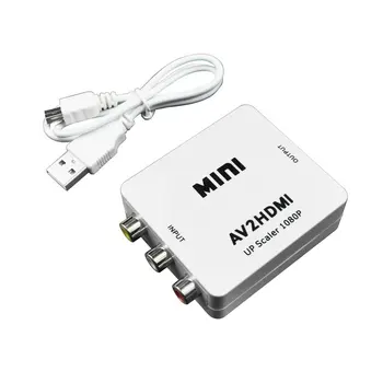 

NEW Composite AV CVBS 3RCA to HDMI Video Converter Adapter 720p 1080p White In stock