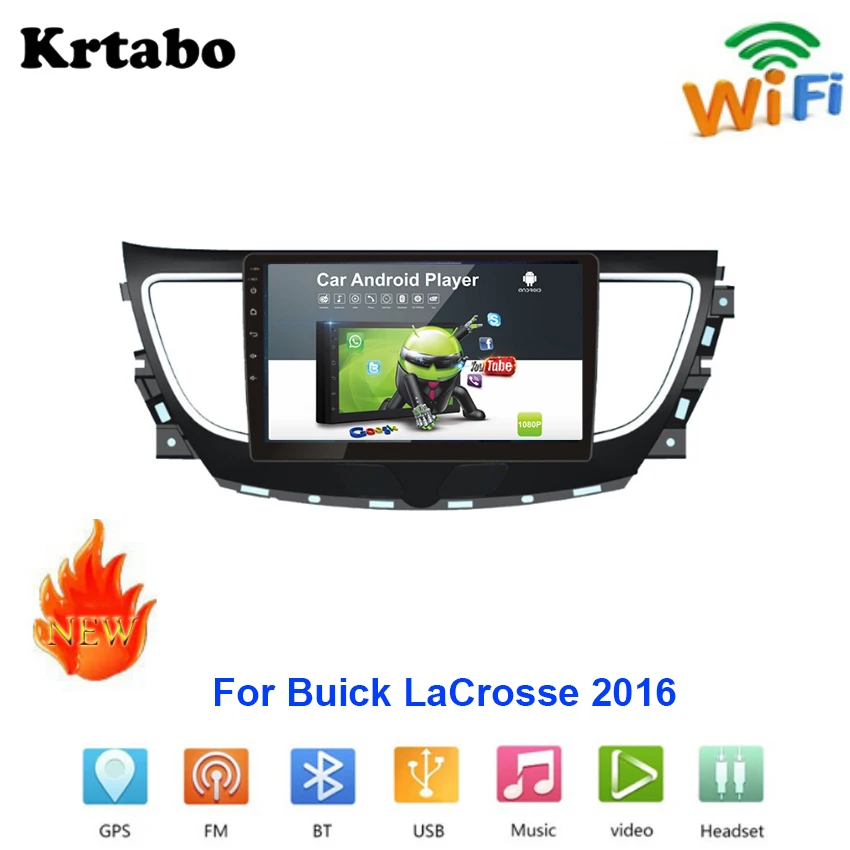 

Car radio Android multimedia player For Buick LaCrosse 2016 Car touch screen GPS Navigation Support Carplay Bluetooth