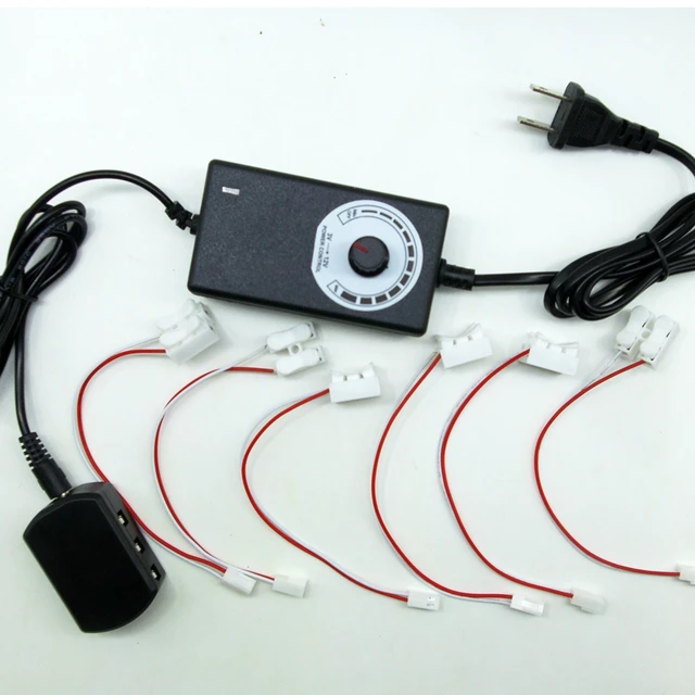 3-12V Changeable Power Supply, with 6 output ports./Railway Layout/Railroad Layout/Train Layout 3