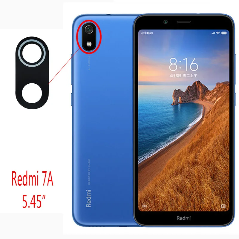 Задняя крышка для объектива камеры с клейкая лента-наклейка для Redmi 7 7A NOTE 7 NOTE7 PRO