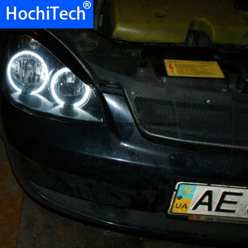 Для Lada Priora VAZ 2170 2171 2172 ультра яркий дневной свет DRL CCFL ангельские глазки демон глаза комплект Теплый Белый Halo Кольцо
