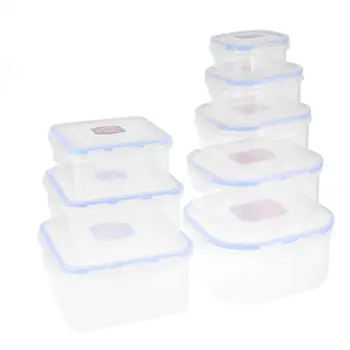 

8 Pcs Food Box Different Sizes Large Capacity Square Fruits Storage Case Vagetable Storage Containers for Picnic