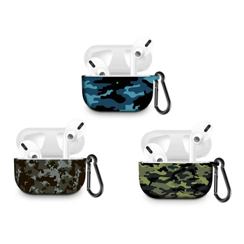 

For AirPods Pro Case Soft Silicone Colorful Oil Printing Camouflage TPU Protective Cover For Air Pods Pro Case Shockproof