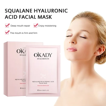 

1 Box Squalane Hyaluronic Acid Mask Soothing Hydrating Repair Face Mask Face Care Anti Aging Whitening Facial Sheet Mask TSLM2