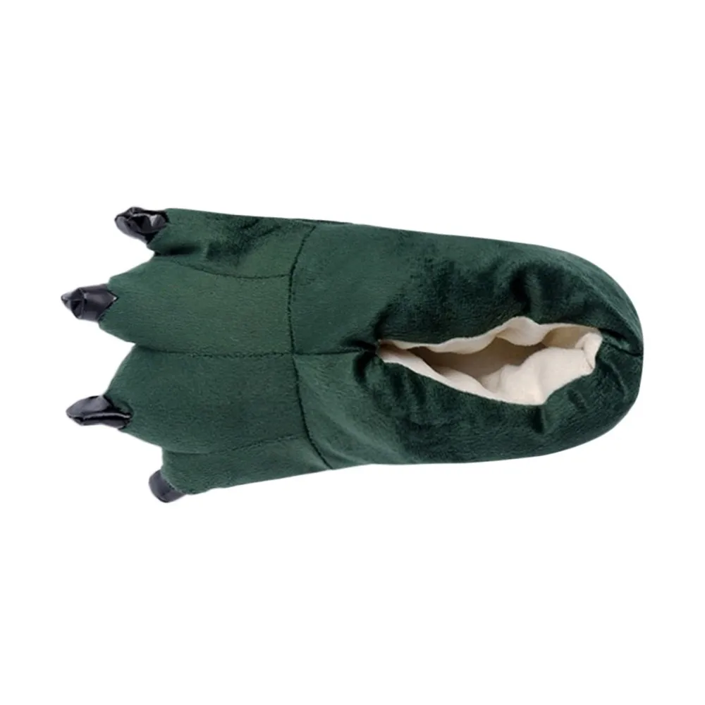 Г. Детская обувь Детские Зимние теплые домашние тапочки для маленьких девочек обувь без застежки с забавными животными в виде лап монстра Лидер продаж Y827