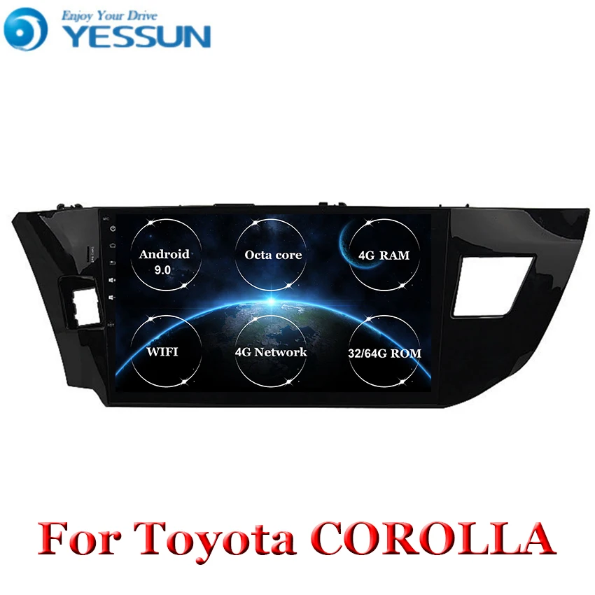 Android 9 Автомобильный мультимедийный плеер 2 din автомобильное радио для toyota corolla LEVIN