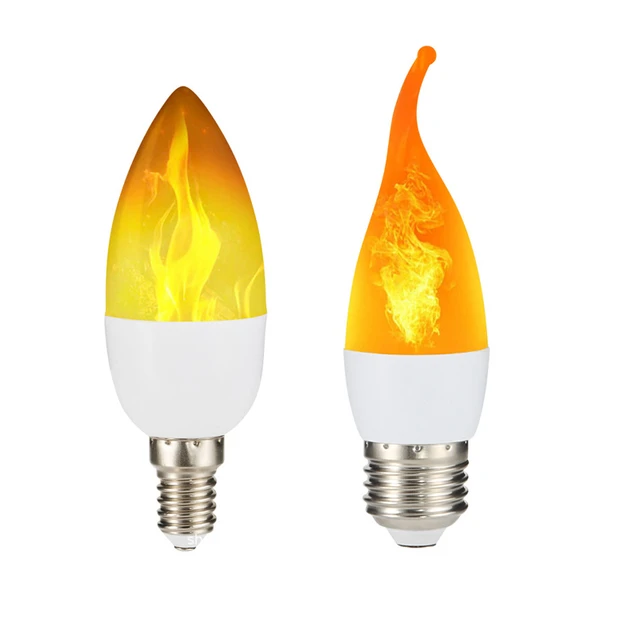Ampoule LED effet flamme, E27, 6W, E26, B22, 4 Modes, 85-265V - AliExpress