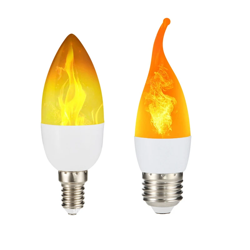 kom tot rust Systematisch pastel Led Simulated Flame Bulbs 5W E14 E27 B22 85 265V Luces Home Electronic  Accessories Lamp Flame light Effect Bulbs Lampada|LED Bulbs & Tubes| -  AliExpress