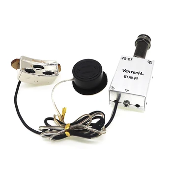 

VERTECHnk Guitar Soundhole Pickup Transducer with P-SD Piezo 6.35mm Endpin Jack for Acoustic Folk Guitars