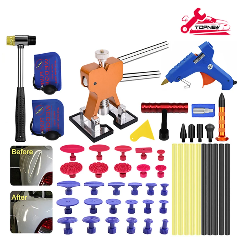 

Auto Dent Puller Kit - Paintless Dent Repair Kit Dent Lifter Puller for Car Large & Small Ding Hail Dent Removal
