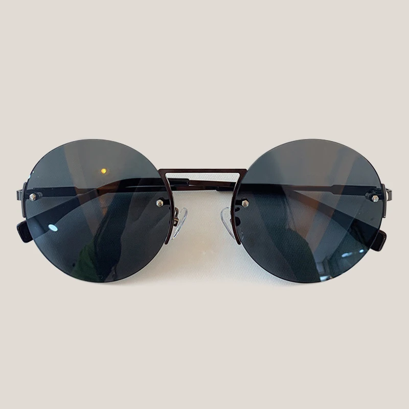 Rimless Sunglasses Women Vintage High Quality Oval Sun Glasses Female - Цвет линз: No.2 Sunglasses