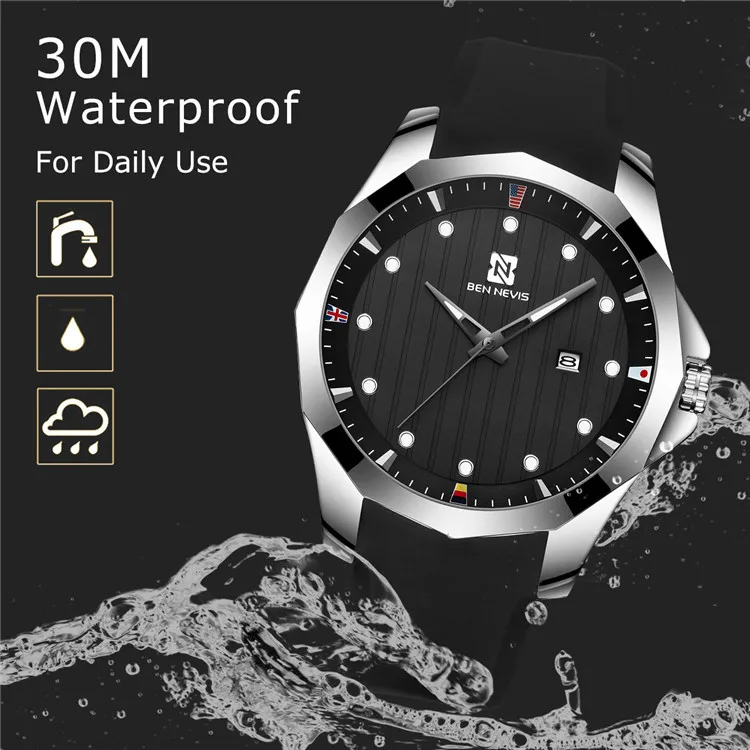 BEN NEVIS модные спортивные кварцевые часы для мужчин s часы Relojes часы для мужчин лучший бренд класса люкс Бизнес водонепроницаемые часы Relogio Masculino