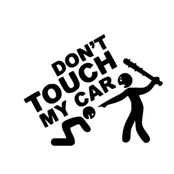 

don; t touch my car body personalized car stickers reflective stickers