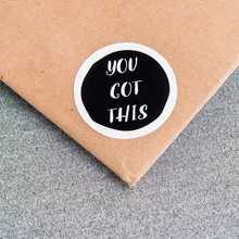 24BGJ-40mm Kraft paper / matte custom stickers customer gift stickers, fashion labels, label, Prompt slogan sticker