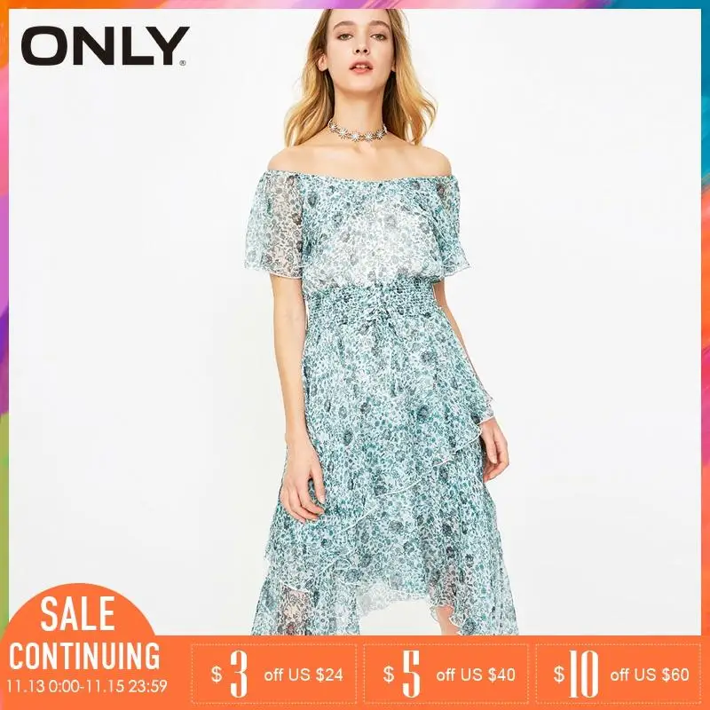 Только летнее Новое шифоновое платье с цветочным принтом на плечах | 118207584|Платья|