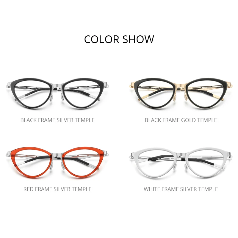 FONEX montatura per occhiali in acetato donna miopia prescrizione occhiali  da vista Cat Eye 2020 nuovo Designer ottico di marca occhiali senza viti  F1008 - AliExpress Apparel Accessories