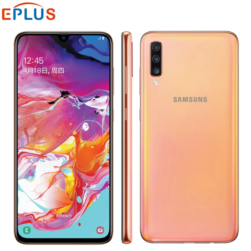 Samsung Galaxy A70 A7050 смартфон с 6 7 дюймовым дисплеем восьмиядерным процессором Snapdragon 675