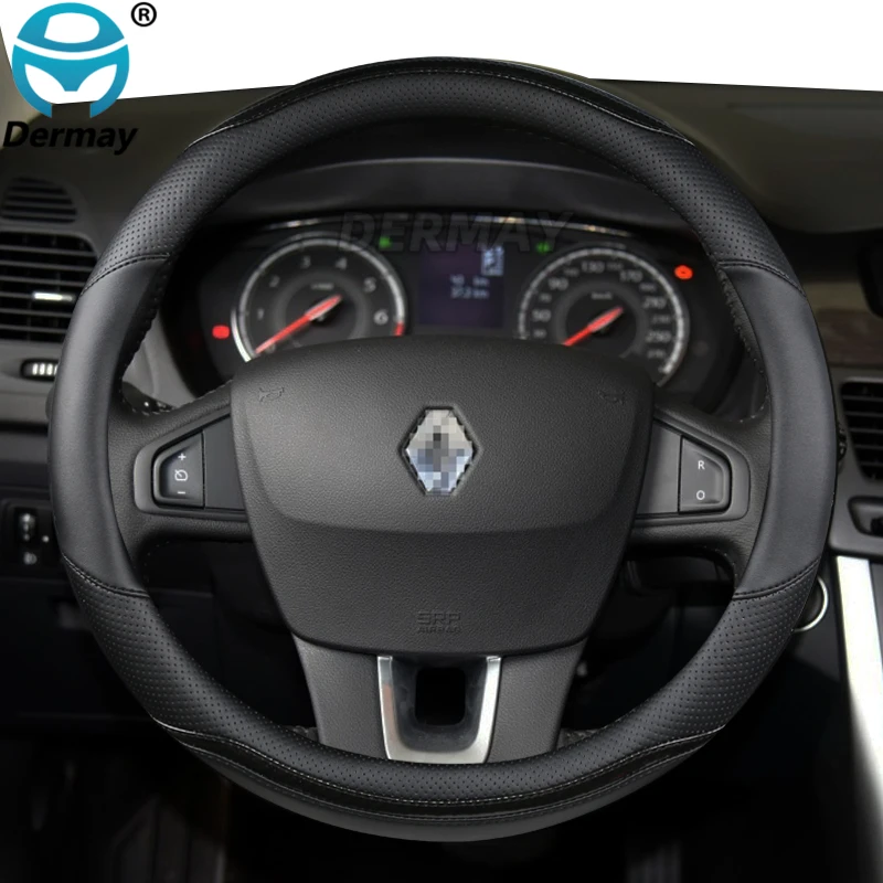 funda volante coche Cubierta de microfibra para volante de coche,  accesorios para volante de coche para Renault Talisman, Samsung SM6, cuero  y fibra de carbono accesorios coche interior - AliExpress