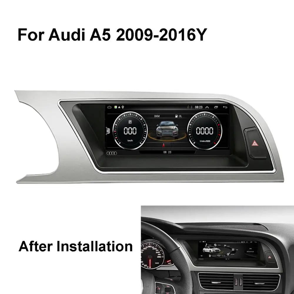 COIKA 8," Android 9,0 система автомобиля сенсорный экран радио для Audi A5 2009- с 2+ 32 Гб ram gps Navi Google Carplay wifi SWC DVR