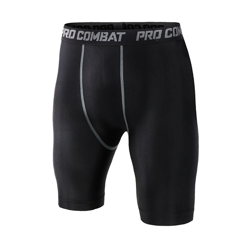 Men Fitness Shorts Waist Compression Slim Short Pants Sports Trousers Gym