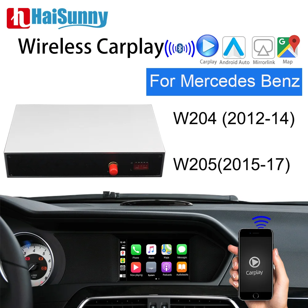 

Wireless Carplay For Mercedes W204 W205 C Class NTG Support Android Auto Multimedia GPS Navigation Reverse Screen Smart Voice