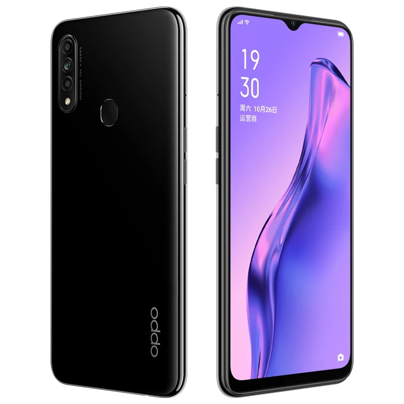 DHL Быстрая Oppo A8 4G LTE мобильный телефон Helio P35 Android 9,0 6," ips 1600X720 4 Гб ram 128 Гб rom 4 камеры отпечаток пальца