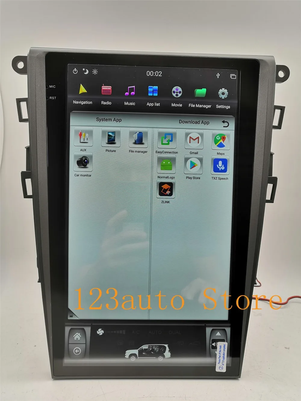 13,6 ''вертикальный экран Tesla стиль Android 8,1 автомобильный DVD gps PX6 NAVI для Ford Mondeo Fusion MK5 2013