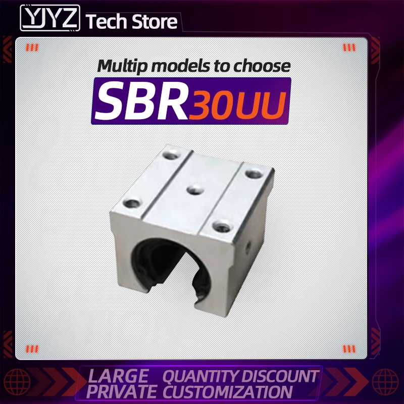 1 шт. SBR30UU Линейный шарикоподшипник блок открытого типа CNC маршрутизатор SBR