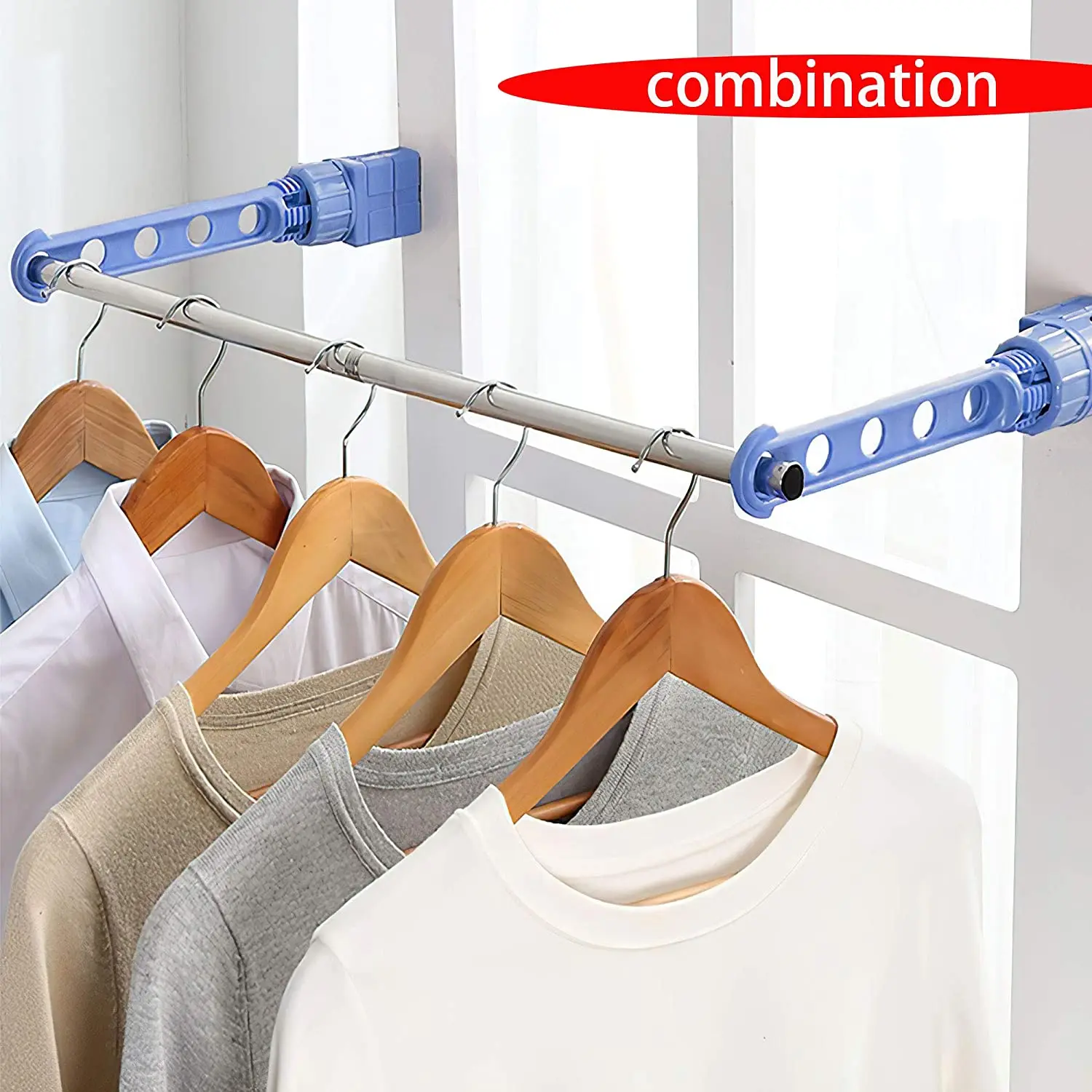 Window Frame Clothes Drying Rack 5/8 Holes HueLux Australia