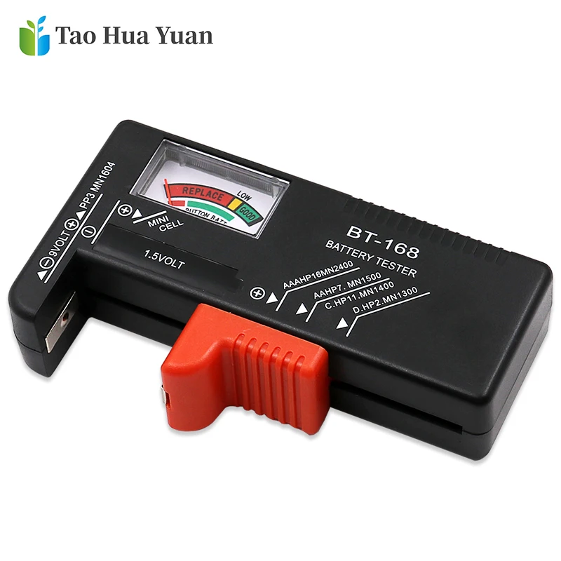 1pcBT-168 AA/AAA/C/D/9V/1.5V Batteries Universal Button Cell Battery Colour Coded Meter Indicate Volt Tester Checker BT168 Power