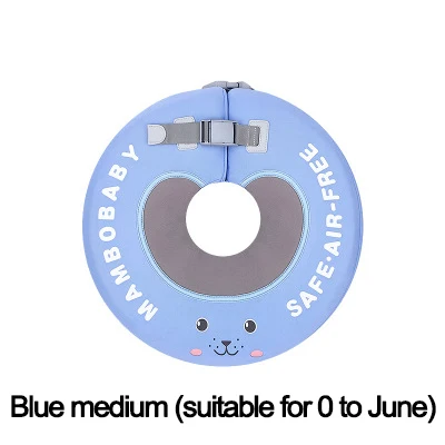 Твердая безопасность не нужны детские надувные Плавание плавающий горловое кольцо Плавание ming поплавок для аксессуары, малоенькая прогулочная коляска плавательный бассейн - Цвет: Blue medium