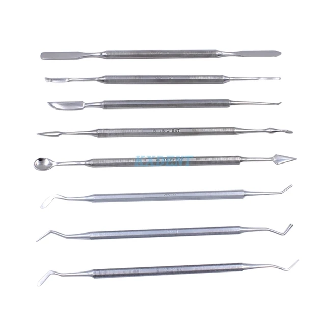 5pcs/10 pcs set Double Ends Dental Wax Carving Tool Set Stainless Steel  Versatile Kit Dental Lab Tool - AliExpress