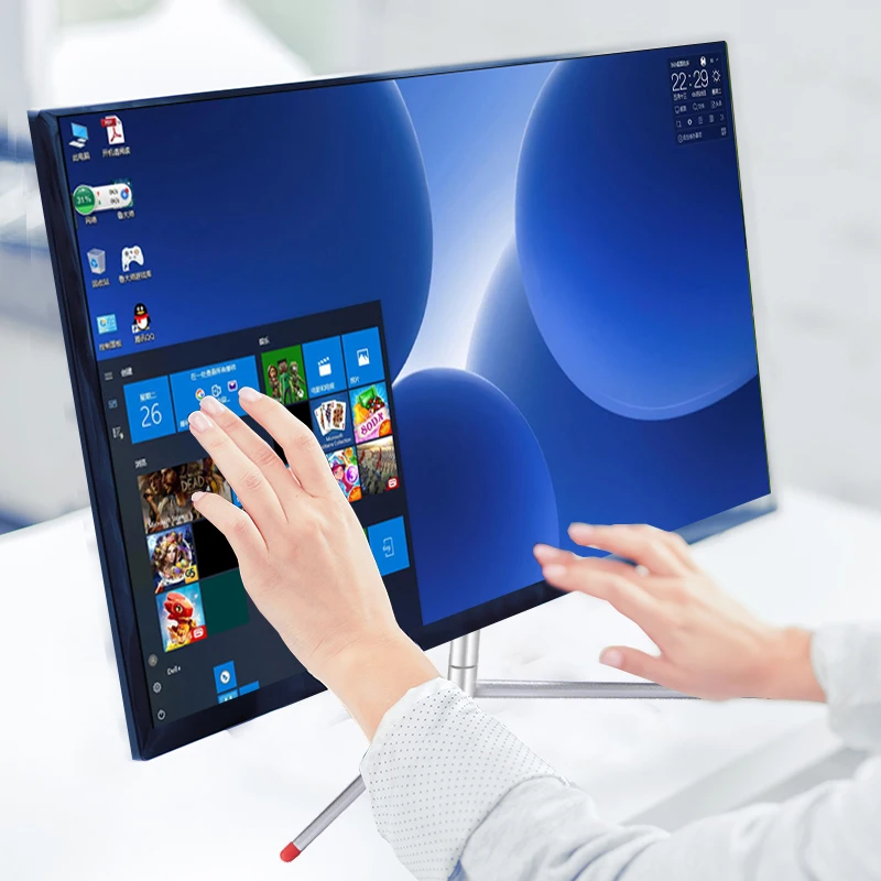 FHD 24 Inch 10 Point Touch Screen gaming Monitor IPS HDR Computer Display with HDMI/USB C for PC