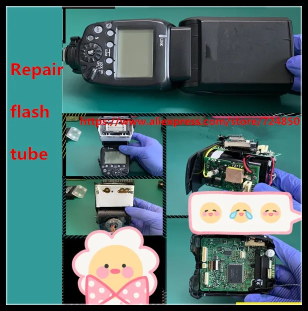For Nikon Flash Tube Xenon lamp speedlight SB600 SB800 SB900 SB910 D90 D80 D40 580EX II 580EX 430EX II D50 D70flash Repair Part