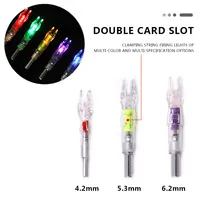 3pcs Automatically  LED Nock For ID 4.2 5.2 6.2 7.6 MM Archery Bow String  Lighted Activated Nocks Arrow Accessory Hunting 1