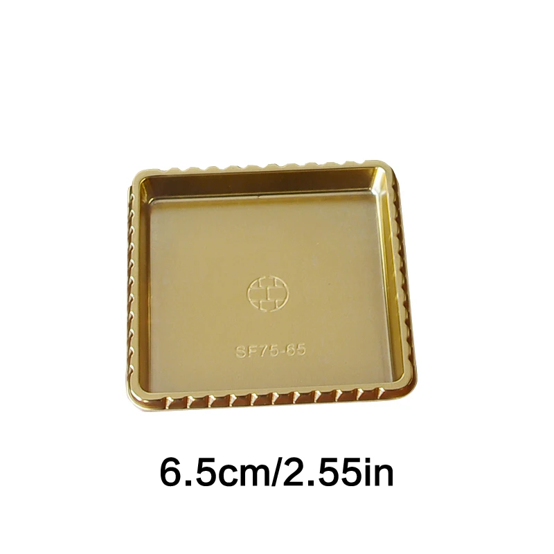 10 Pcs Round SquareCake Boards Golden Mousse Mat Bottom Food Grade PET Cake Kitchen Dessert Tray Cake Bakeware Decorat Tools