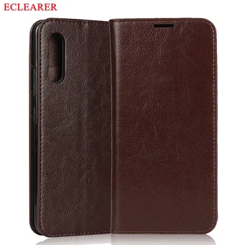 

ECLEARER Wallet Case For Samsung Galaxy A90 5G Genuine Leather Case Vintage Card Slot Flip Cover For Samsung A90 5G Luxury Cases