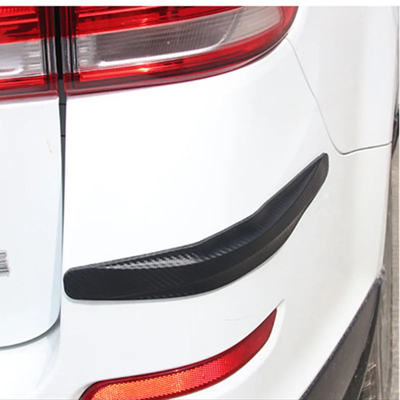 Bumper Corner Protector 2/4Pc 40x5/14x2.5CM Car Bumper Anti-Scratch Strips Sticker Body Molding valance chin