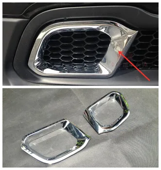 

ABS Chrome Accessories FOR Jeep Cherokee KL 2014 2015 2016 2017 2018 Car Head Front Bumper air outlet frame Cover Trim