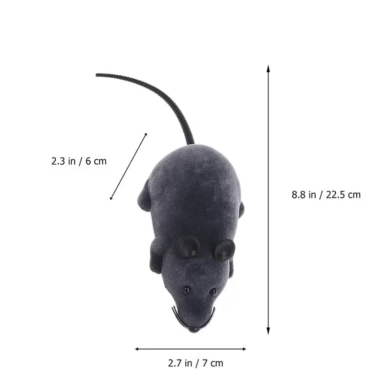 Mouse de Pelúcia sem Fio com Controle Rato de Pelúcia Brinquedo para Cães Animais de Estimação Novidade para Presente para Crianças Mini Remoto Rato Perseguição Gatos 4 High Quality Brinquedos e hobbies