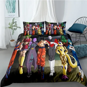 

Comic Dragon Ball Bedding Set Bedroom Decor Kids Gift Hypoallergenic Quilt Cover 1PC Duvet Cover with Pillowcase Dropship