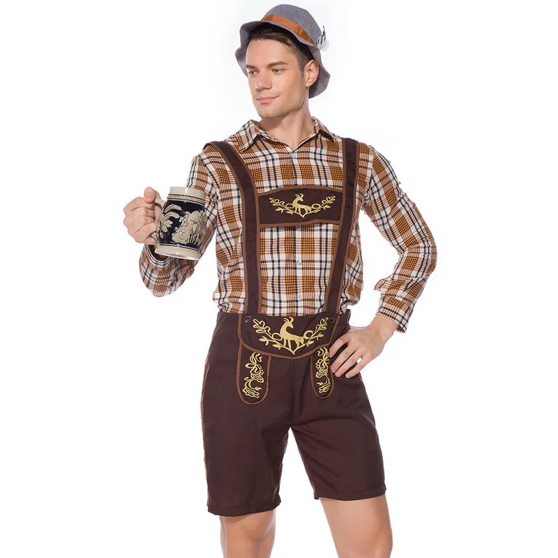 SHUJIN костюм для Октоберфеста Lederhosen Bavarian Octoberfest Немецкий фестиваль пива Хэллоуин для мужчин пивные костюмы больших размеров