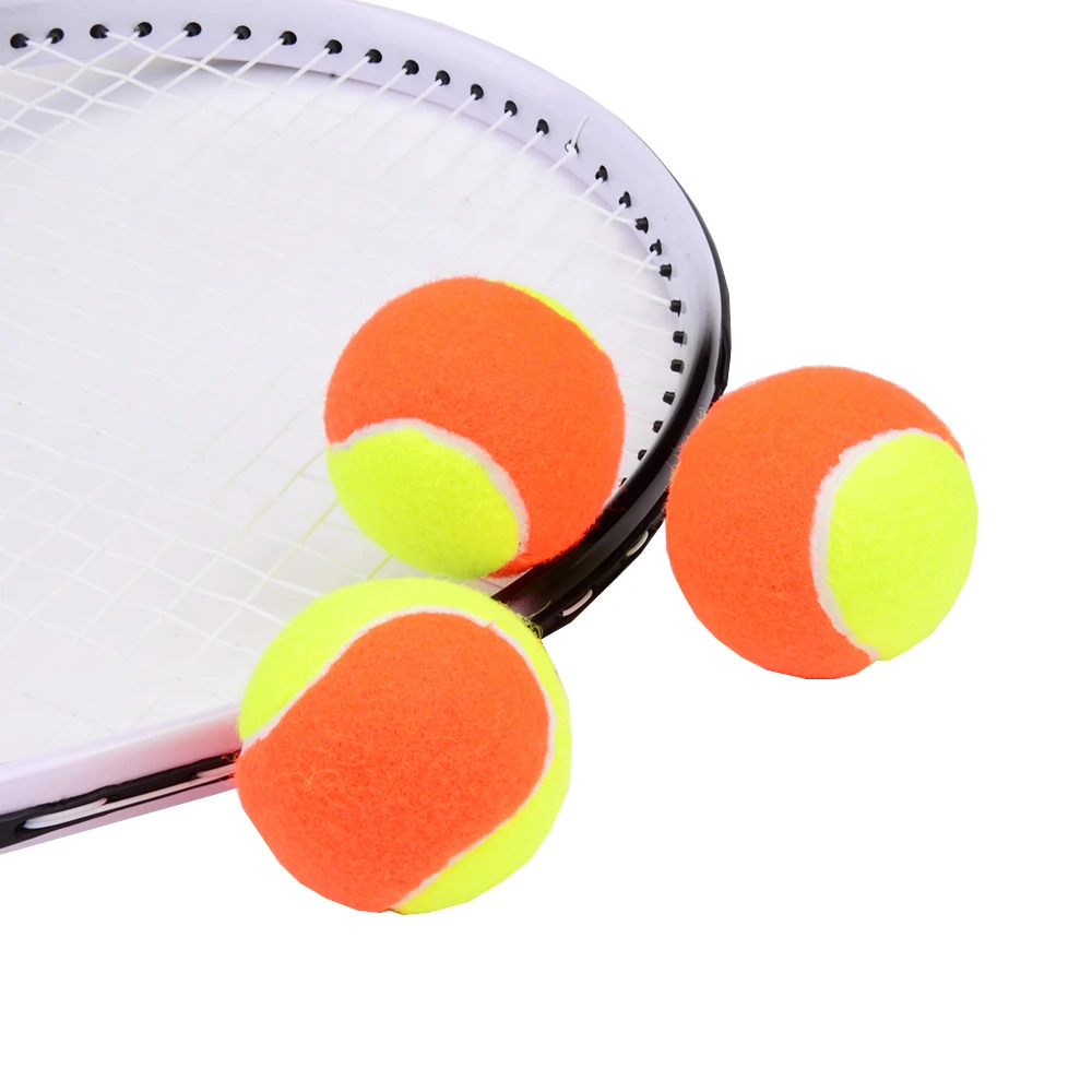 3 個弾性ゴムビーチテニスボールオレンジ黄色のスポーツトレーニング競争テニスボール Tennis Balls Aliexpress
